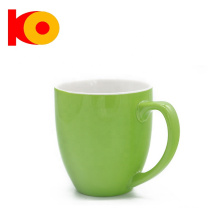 Cerámica color verde color vidriado té de té de agua tazas